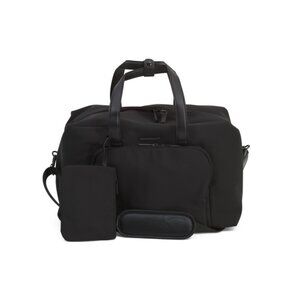 BOARDING PASS Black Nylon High Density Weekender